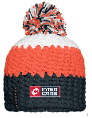 Čiapka oranžová  *s pompónom